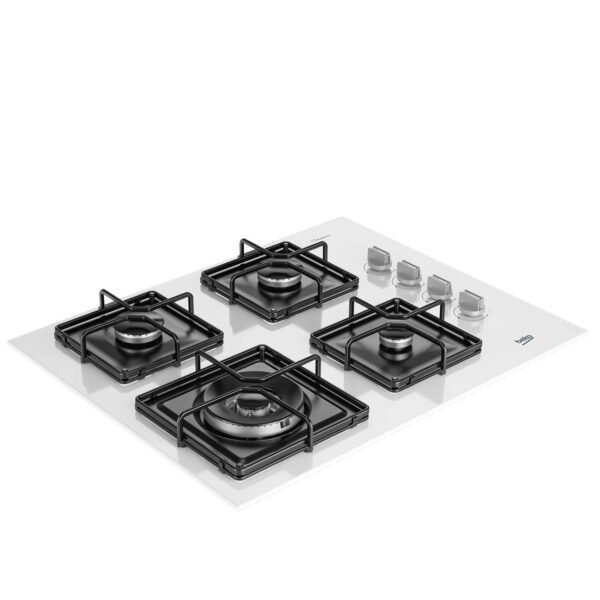 Beko BOCD K 6510 EWB Wok Gözlü Beyaz Cam Ankastre Ocak - Görsel 2