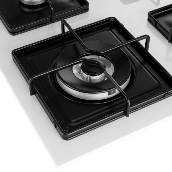 Beko BOCD K 6510 EWB Wok Gözlü Beyaz Cam Ankastre Ocak - Görsel 5